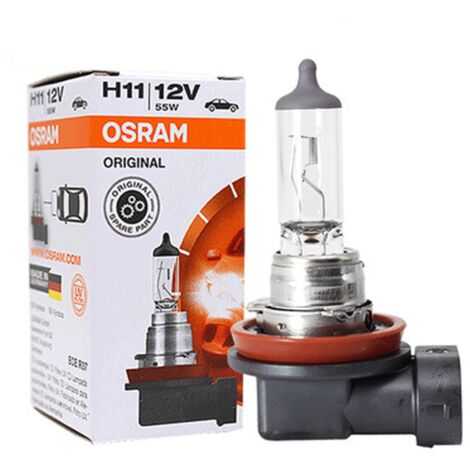 64211 1 Interruptor automático nocturno H11 12V / 55W Pieza de repuesto original, color naranja, caja plegable