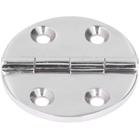 64mm Round Hinge 316 Stainless Steel Mirror Polished Hinges Hole Mounting for Marine Equipment