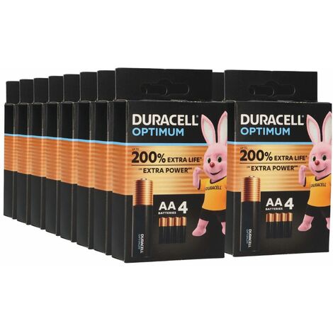 64x Duracell MN1500 AA Mignon Batterie Optimum (16x 4er Blister)