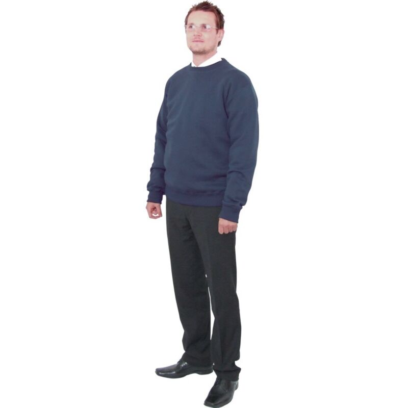 65/35 Premium Navy Sweatshirt - Medium - Tuffsafe
