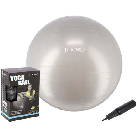 65 cm grauer gymnastikball - platzsicher rutschfest