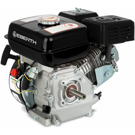 6,5 CV Motor a gasolina (20 mm Diámetro del eje, Seguridad por falta de aceite, 1 Cilindro, 4 Tiempos, refrigerado por aire, Arranque rectractil)
