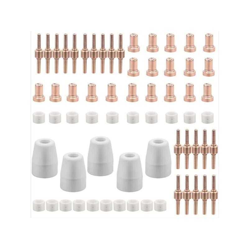 Alovez - 65 Pièces PT31 Consommables Plasma Decoupeur Plasma Parkside Cut 30 40 50 Consommables de Découpeuse Plasma Accessoire Decoupeur Plasma