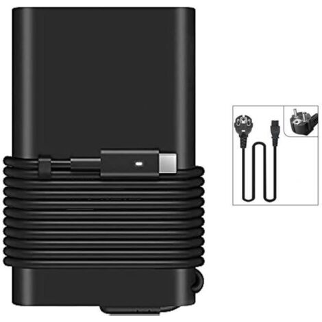 65 W Pour adaptateur d\'alimentation pour ordinateur portable Dell, interface de type C, chargeur pour ordinateur portable