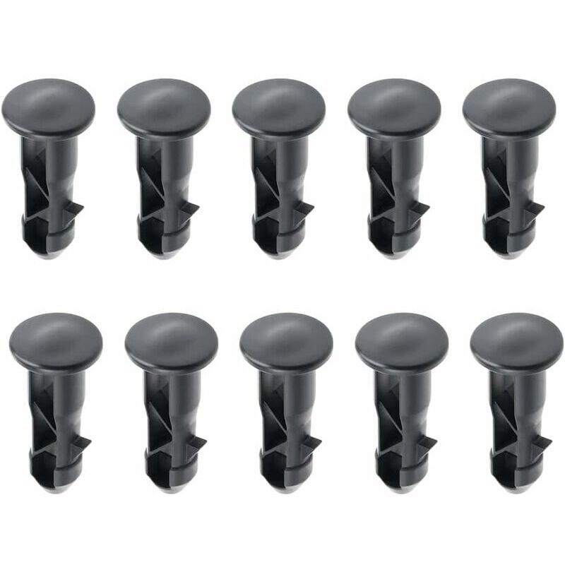 Ulisem - 65 x18mm Lot de 10 Goupilles de Charnière Pour Couvercle de Poubelles à Roulettes En Plastique Noir Pour Poubelles Domestiques de 240 l et