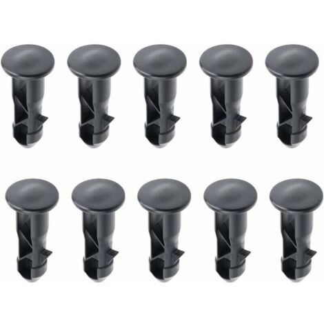 65 x18mm Lot de 10 Goupilles de Charnière Pour Couvercle de Poubelles à Roulettes En Plastique Noir Pour Poubelles Domestiques de 240 L et Commerciales