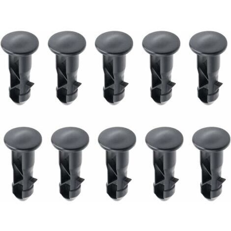 65 x18mm Lot de 10 Goupilles de Charnière Pour Couvercle de Poubelles à Roulettes En Plastique Noir Pour Poubelles Domestiques de 240 L et Commerciales