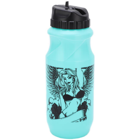 650-ml-Fahrradtrinkflasche, verbreiterter Verschluss für einfache Reinigung, sportliche Trinköffnung für Radfahrer, elegantes Hellblau