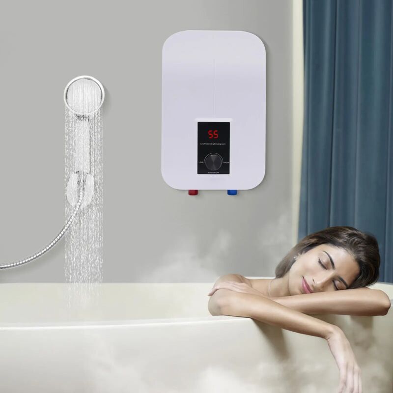 Gojoy - 6500W chauffe-eau instantané sans réservoir électrique salle de bain cuisine chauffe-eau instantané