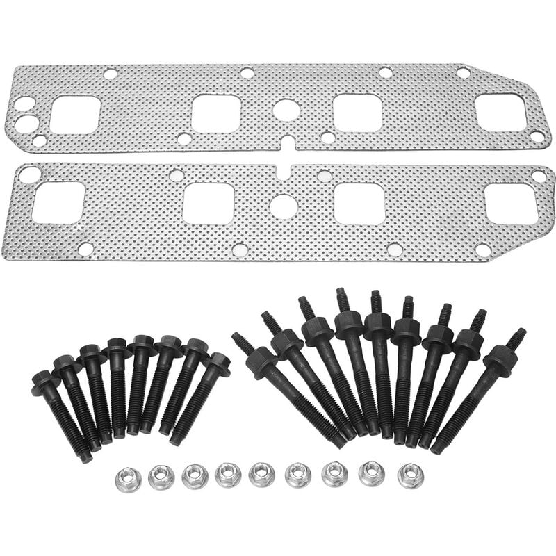 Jeffergarden - Kit de goujons de boulons de joint de collecteur d'échappement 53013943AA de remplacement pour Dodge Ram 1500 2500 3500