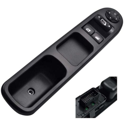 6554.QC Interruptor de elevalunas eléctrico delantero izquierdo, lado del conductor, para Peugeot 207 (6554QC)