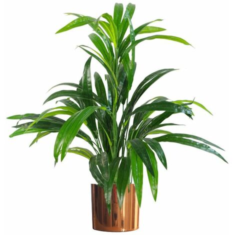 65cm Artificial Realistic Bamboo Shrub Plant with Copper Metal Planter