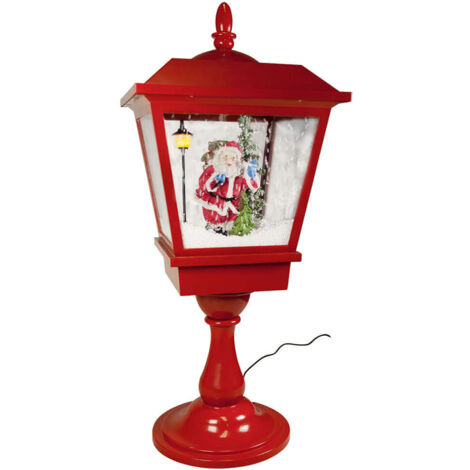 65cm dekorative Santa Claus LED Tischlaterne mit Musik - stimmungsvolle Dekoration