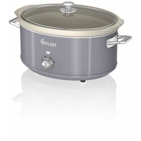 6.5L Slow Cooker Retro Grey