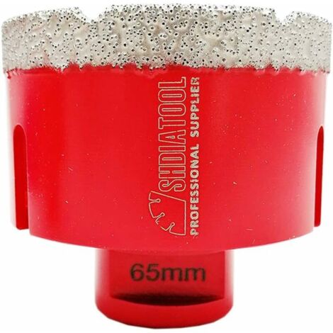 65mm Diamond Drill Bits Core Bits with M14 Thread for Dry Drilling in Porcelain Tile Granite Marble