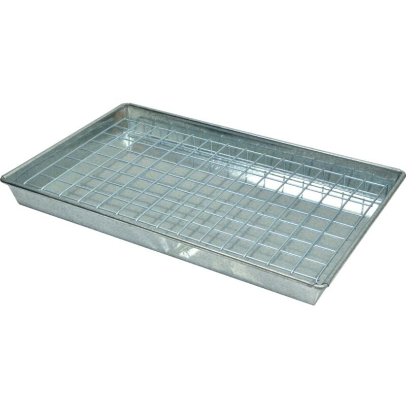 540X345X50MM Galvanised Drip Tray Comes with Mesh - Kennedy