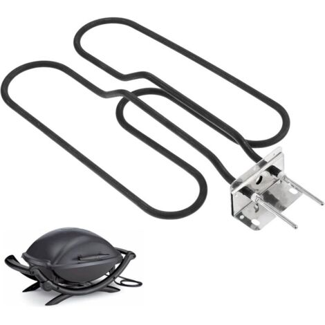 66631/65621 Resistenze di ricambio per barbecue elettrici Weber, compatibili con Weber Q140, Q1400, resistenze Weber, acciaio inox, spirale riscaldante, 230V, 2200W