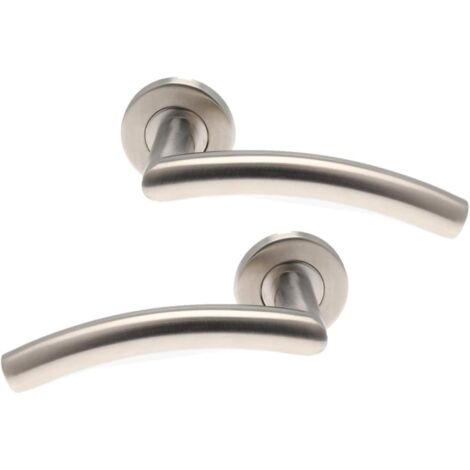 666453 Paar Türgriffe auf Tempo Classic-Edelstahlrosette, 7 mm quadratisch