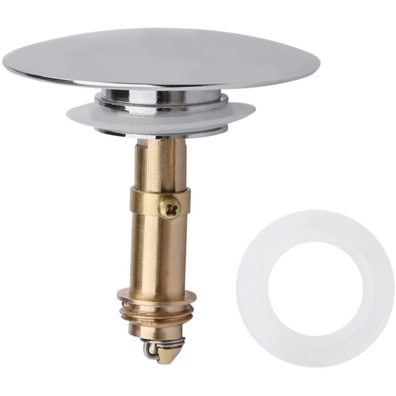 Image of 66mm Click-Clack Push-In Sink Plug, Kitchen&hellip;