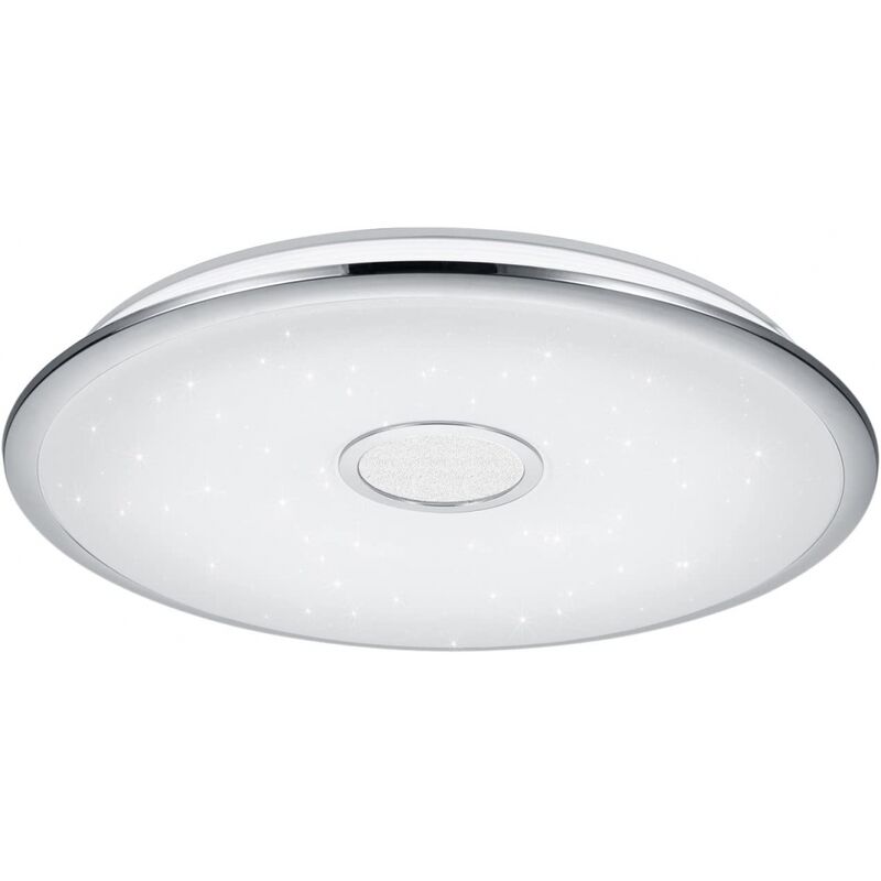Trio Leuchten - 678710006 OSAKA Deckenleuchte mit Nachtlichtfunktion Acryl, 100 Watts, Integriert, Chrom, 67 cm-'SW11227'