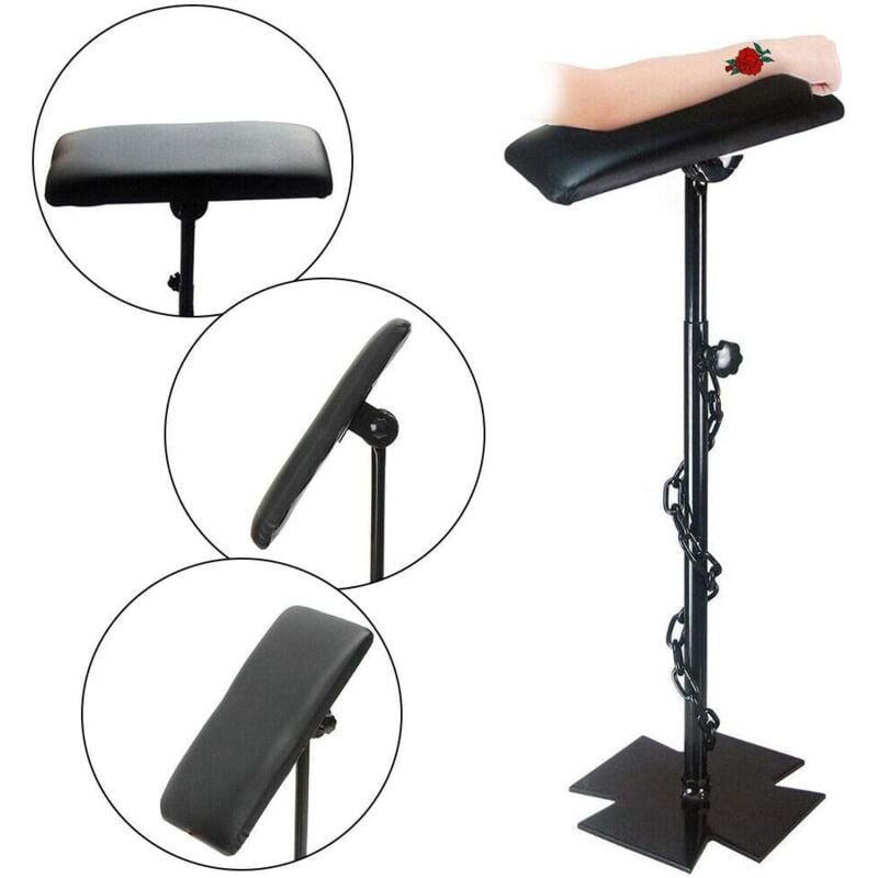 68-100cm Réglable Tattoo Floor Stand Bras Repose Jambes Studio Portable Fer Heavy Duty Tatouage Support