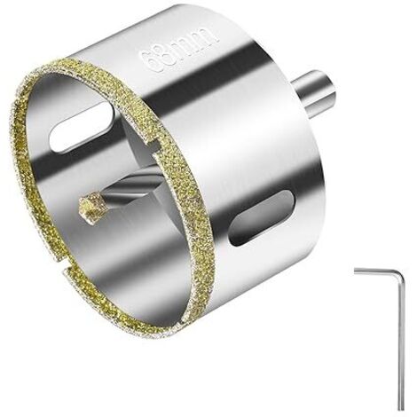 68 mm Profi-Diamant-Lochsäge – Koffer mit Führungsbohrer für Fliesen, Keramik, Marmor, Granit, Glas – Hochleistungs-Diamantbeschichtung