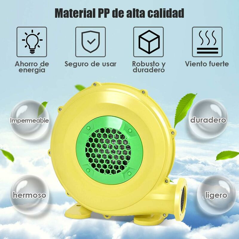 

680W Soplador para Castillo Hinchable Ventilador de Aire Eléctrico para Juguetes Inflables