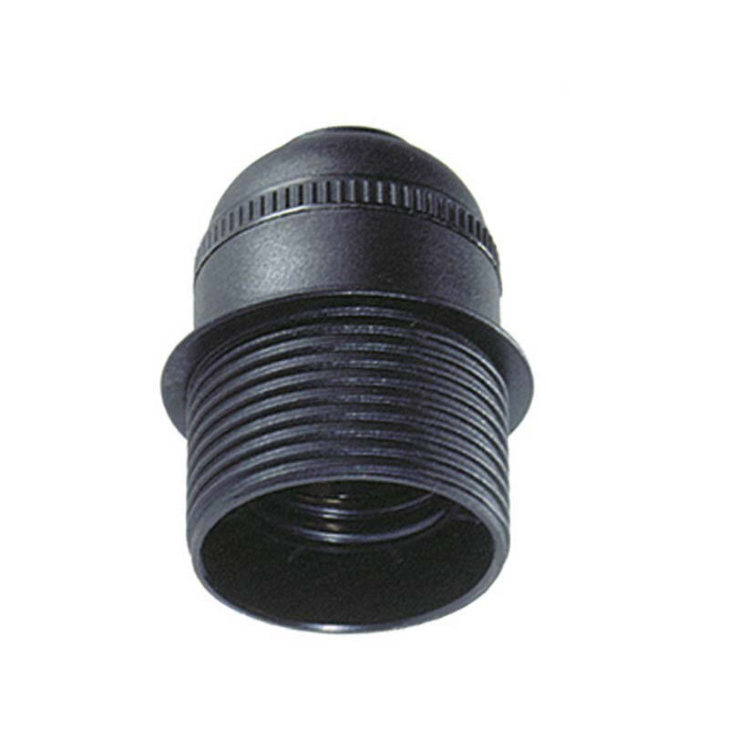 

SOLERA Portalamparas semiroscado e-27 negro solera