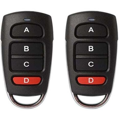 (68,3 x 35,7 mm) 2 télécommandes universelles 433 MHz, duplicateur/cloneur sans fil