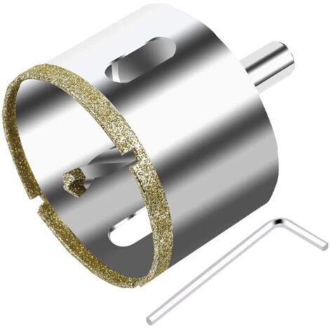 68mm diamond hole saw with pilot drill, hollow diamond core drill bit for glass, tile, ceramic, marble, granite
