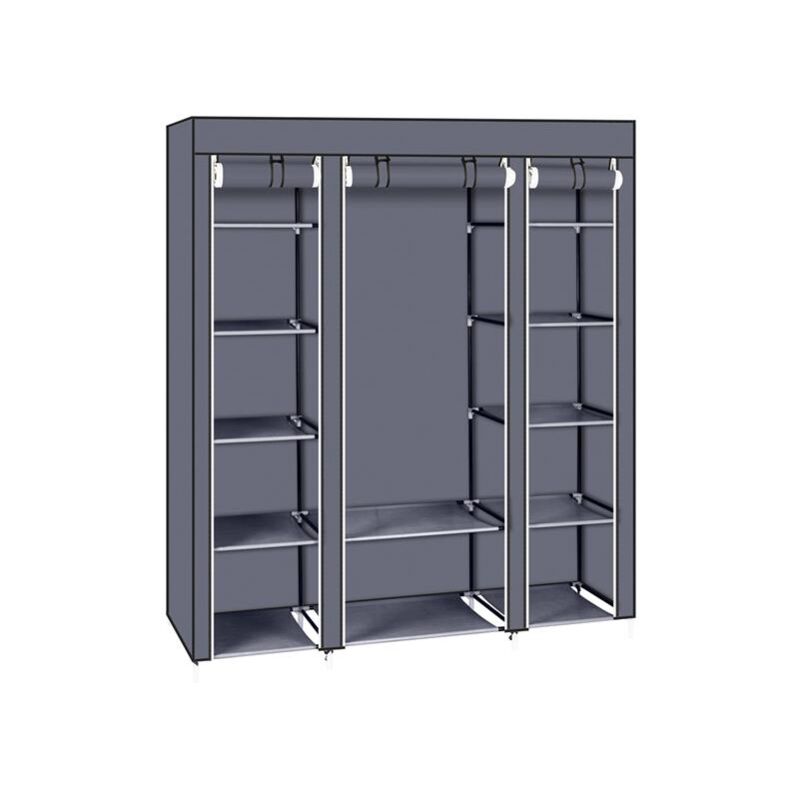 Choyclit - 69' Organisateur de rangement pour armoire à vêtements portable avec tissu non tissé, rapide et facile à assembler, extra solide et