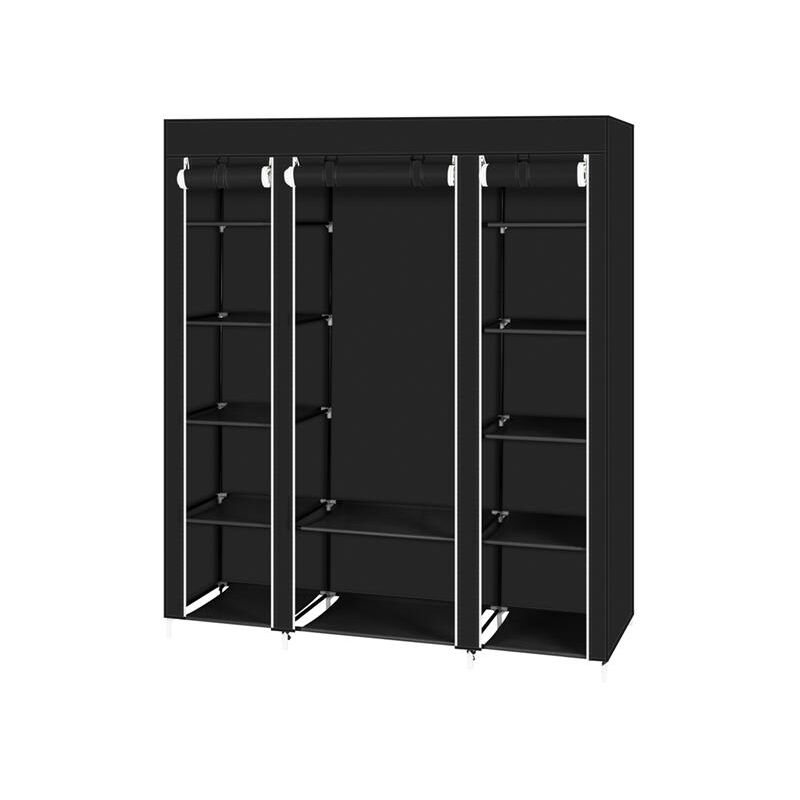 Choyclit - 69' Organisateur de rangement pour armoire à vêtements portable avec tissu non tissé, rapide et facile à assembler, extra solide et