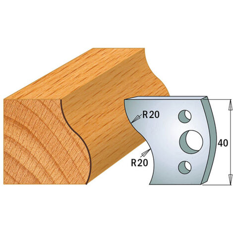 690.009 PAIRE DE COUTEAUX SP 40x4mm
