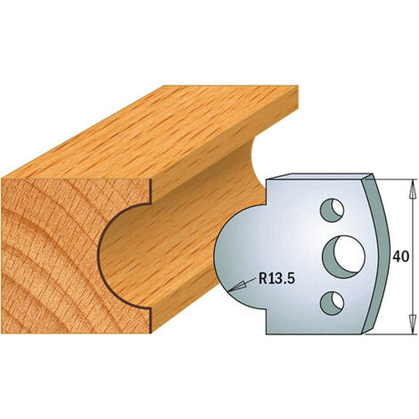 690.118 JEU DE 2 COUTEAUX KSS 40X4MM CONVEXE