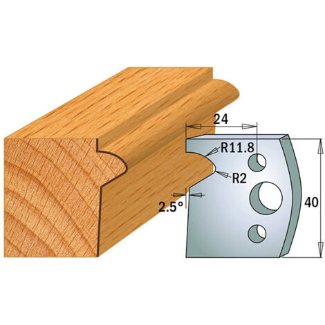 690.135 JEU DE 2 COUTEAUX SP 40X4MM