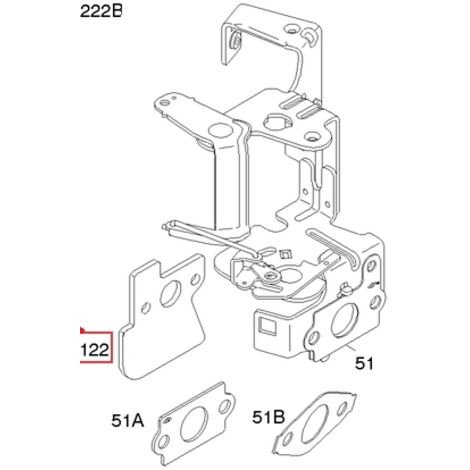 692799 - Entretoise de Carburateur pour moteur BRIGGS et STRATTON