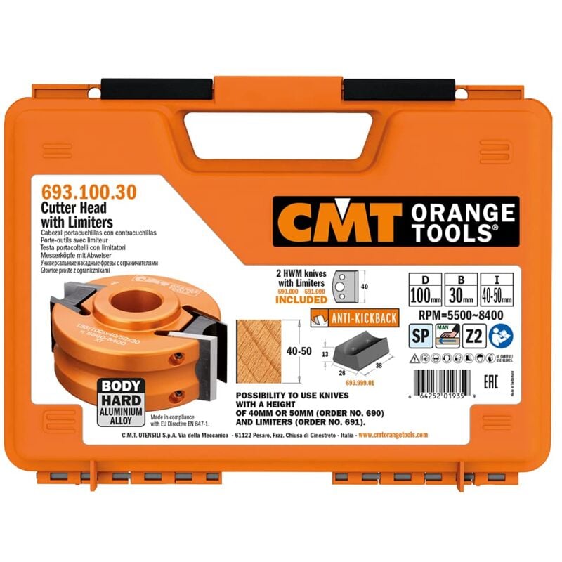 CMT - 693.100.30 - Par contracuchillas 100x30x40 mm