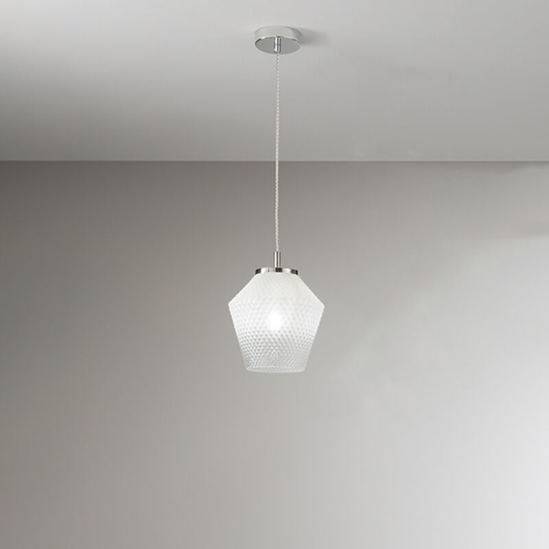 Image of Perenz - Sospensione Contemporanea Arnia Metallo Bianco Vetro 1 Luce E27