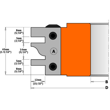 695.014A JEU DE COUTEAUX INTERCHANGEABLES POUR PORTES (A) 40X24,5X2