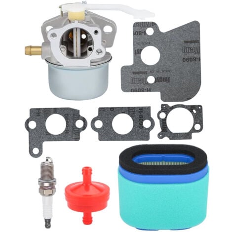 AUTRES 698055 Vergaserersatz für Briggs & Stratton 690152 694203 121602 121607 121612 Motoren, mit 697029 690610 Luftfilter Kraftstofffilterdichtungen