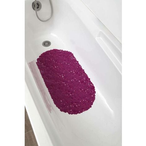 Tappeti bagno a righe in microfibra Tappetino da bagno (viola-grigio, 17  x24) Extra spesso, morbido e arruffato, assorbente, lavabile in  lavatrice, tappeti da bagno antiscivolo per Ba