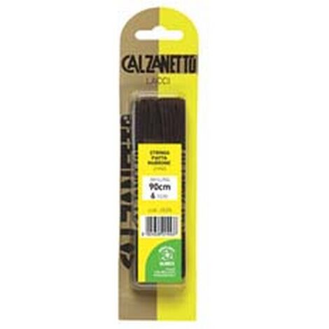 6BL LACCIO SCARPA PIATTO MARRONE CM.90 - in blister da 2 paia