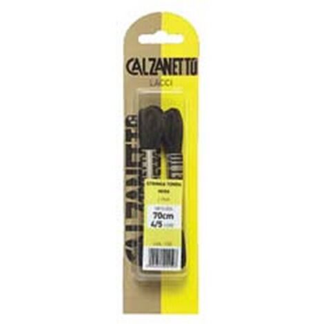 6BL LACCIO SCARPA TONDO NERO CM.70 - in blister da 2 paia