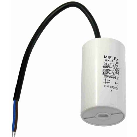 6C25CS2 Kondensator 25 µf uf mf 425Vac D.40X98 – C.M8 – S2 DITEC ENTREMATIC 6C25CS2 Original-Ersatzteil