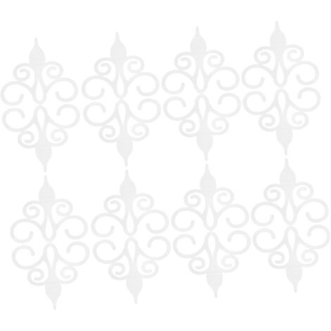 6ensembles Autocollants Muraux Décoratifs Acrylique Miroir Fleur De