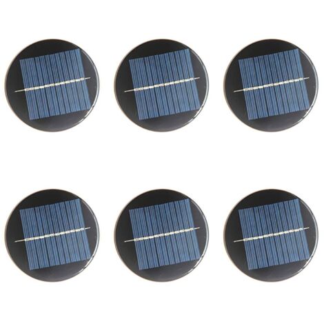 6er-Pack 6 V 80 mm Mini-Solarzellen für Solarenergie, Heimwerker, Haus, Garten, Wissenschaftsprojekte – Spielzeug – Ladegerät