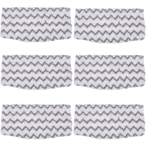 6er-Pack Ersatz-Mikrofaser-Mopp-Pads S1000 Hartbodenreiniger-Nachfüllungen für Shark Modell S1000A S1000 S1000C S1000WM Dampfmopp