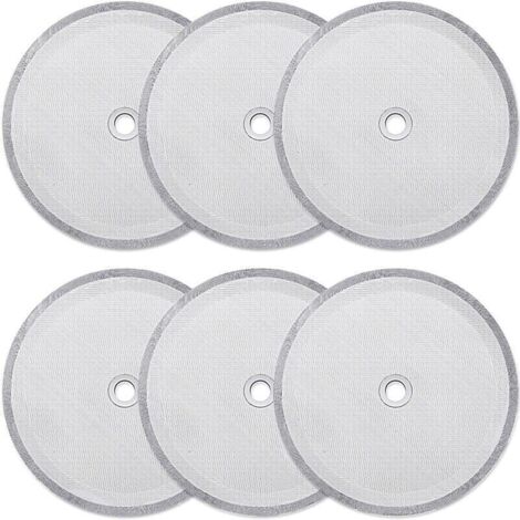 6er-Pack Ersatz-Siebfilter für French-Press-Kaffeemaschinen, wiederverwendbare Siebfilter für universelle 1000-ml-/34-oz-/8-Tassen-Espressomaschinen