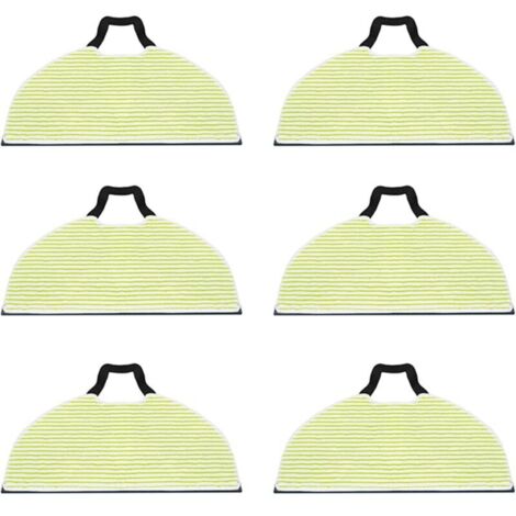 6er-Pack Ersatzpads für Shark RV2410, 2610WD, 2610WA/WFUS Dampfreiniger – Waschbare Mikrofaser – 184 x 304 mm