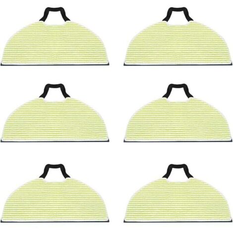 6er-Pack Ersatzpads für Shark RV2410, 2610WD, 2610WA/WFUS Saugroboter-Dampfreiniger – Waschbare Mikrofaser – 184 x 3